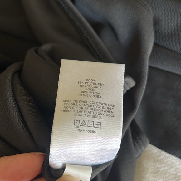 Express Body Contour Black Mesh Yoke sleeveless Bodysuit Size M - Picture 6 of 6